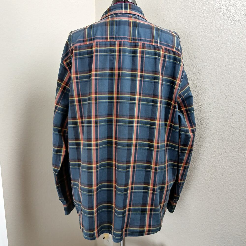Mountain Hardwear Big Cottonwood Long Sleeve Shirt Mens XXL blue plaid button-up - Picture 4 of 13